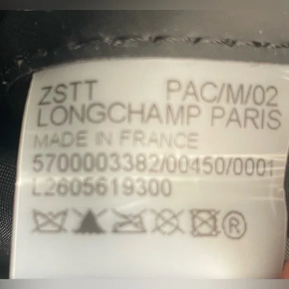 LONGCHAMP Le Pliage Nylon Tote Bag - Grey With Yellow Branding & Accents - Picture 13 of 16